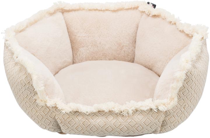 Actual product image Trixie Boho bed, square, 50 × 50 cm, beige (Cat)