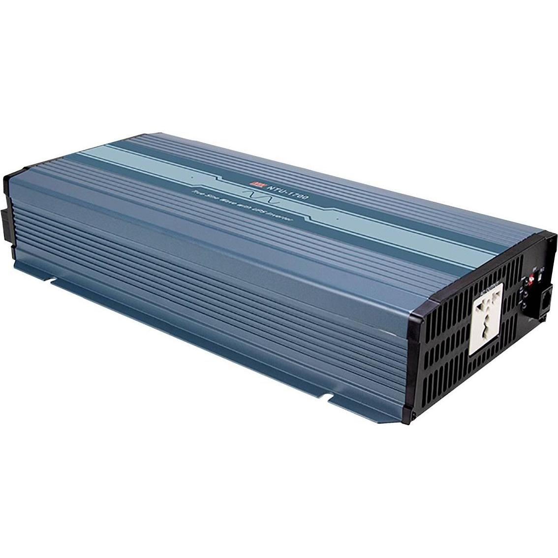 MeanWell, Convertitore di tensione, NTU-1700-212EU - Inverter sinusoidale 1700 W 12 V contatto di protezione