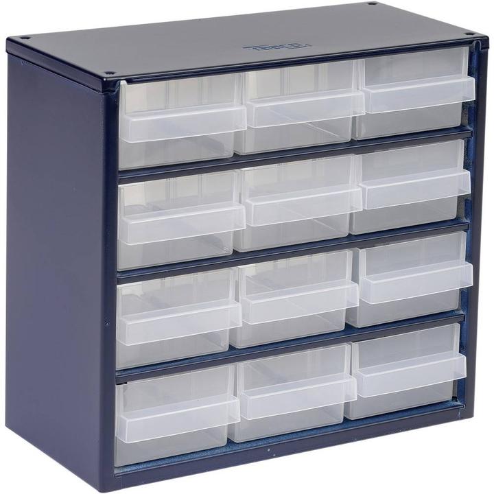 Raaco 612-02 Small parts magazine (W x H x D) 306 x 283 x 150 mm Number of compartments: 12 (30.60 cm, 28.30 cm)