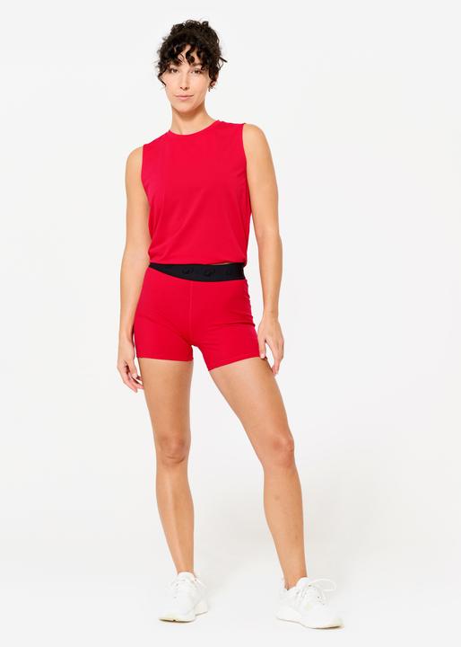 Produktbild Domyos Shorts Damen hoher elastischer Taillenbund - rot