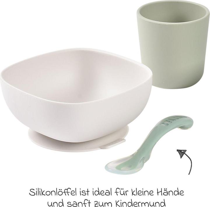 Produktbild Beaba Silikon Geschirr-Set 4-tlg salbei