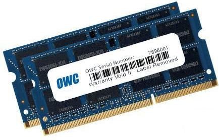 Productafbeelding OWC 8.0GB (2x4GB)1867MHz DDR3 SO-DIMM PC3-14900 SO-DIMM 204 Pin CL11 Geheugen Upg. Kit (2 x 4GB, 1867 MHz, DDR3 RAM, SO-DIMM)