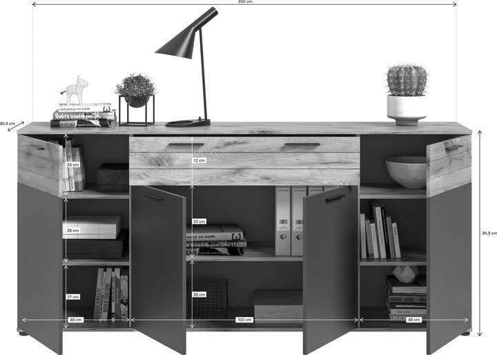 Produktbild Xonox Home Mason (344 x 40 x 200 cm)