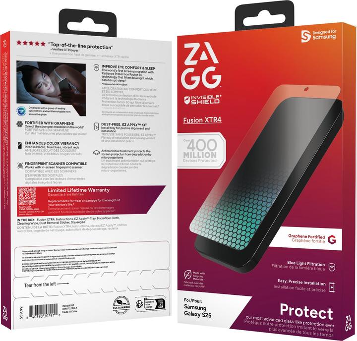 Produktbild Zagg Fusion XTR4 (1 Stk., Samsung Galaxy S25)