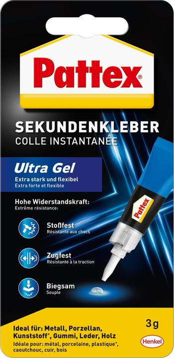 Image du produit Pattex Super-colle Ultra Gel (3 g, 3 ml)