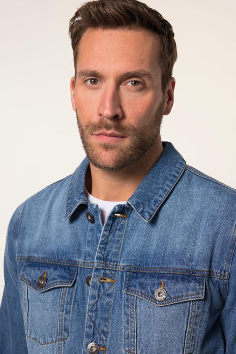 Produktbild JP1880 JP 1880 Jeansjacke, Brusttaschen, Knopfleiste (5XL)