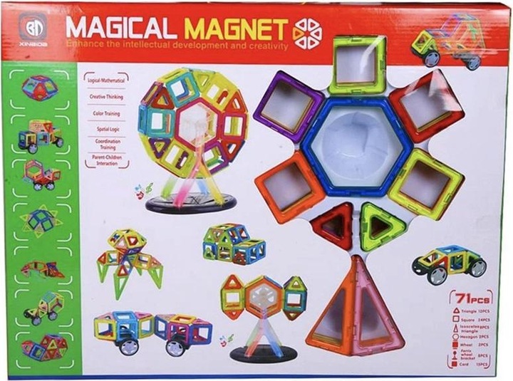 Actual product image No Name MAGNETIC CONSTRUCTION SET 525050202