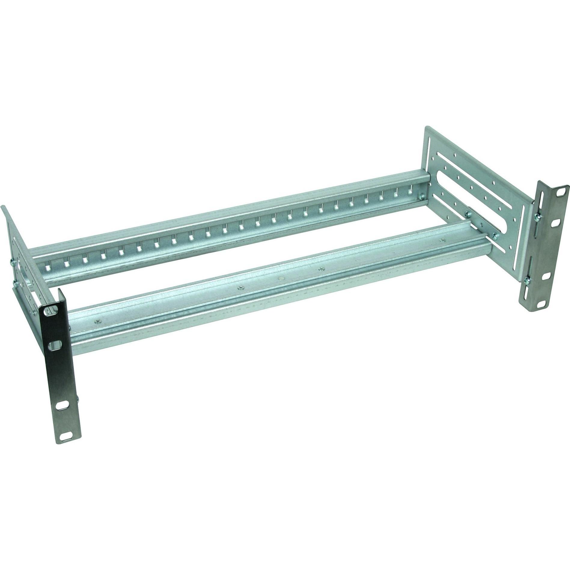 Dehn + Söhne Dehn+Söhne Univ.-Hutschienenadapter MF DR 3RU 19Zoll, Serverschrank Zubehör, Grau