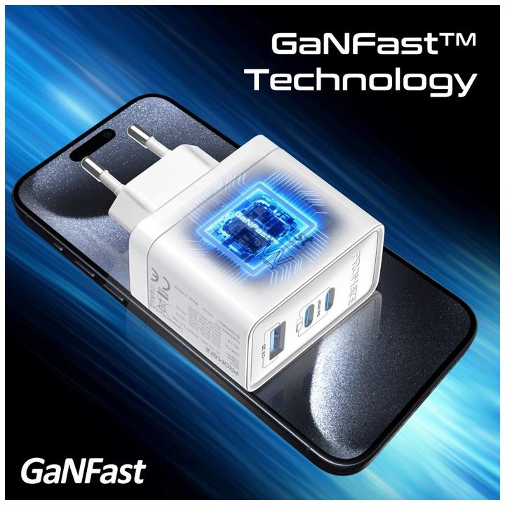 Image du produit ProMate PowerPort-45 White Ladegerät 45 Watt (45 W, 3 ports)