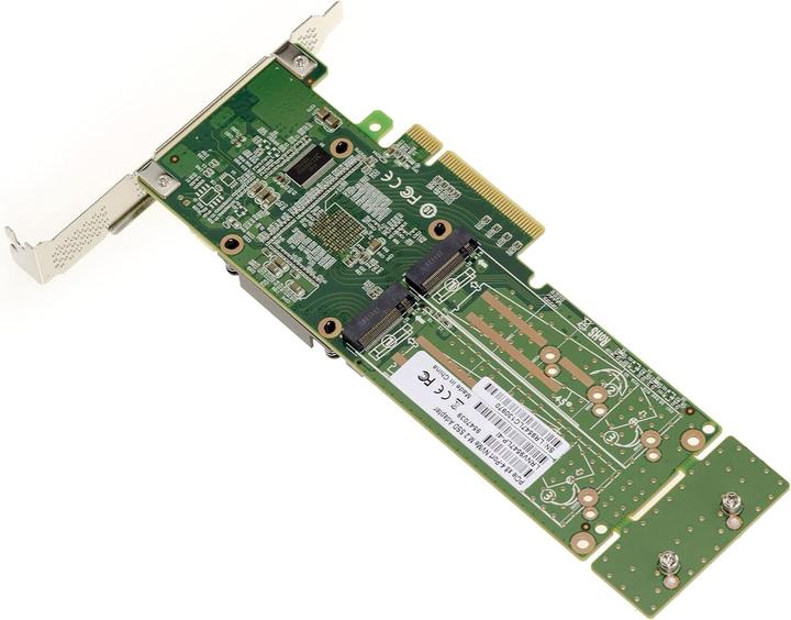 Actual product image Kalea-informatique M2 PCIe 30 x8 controller card for 4x M2 NVMe M Key SSD PLX PEX 8747 chipset