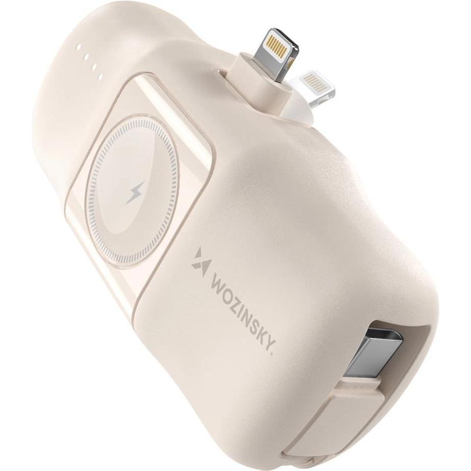 Wozinsky Beige (5000 mAh, 15 W), Powerbank, Beige