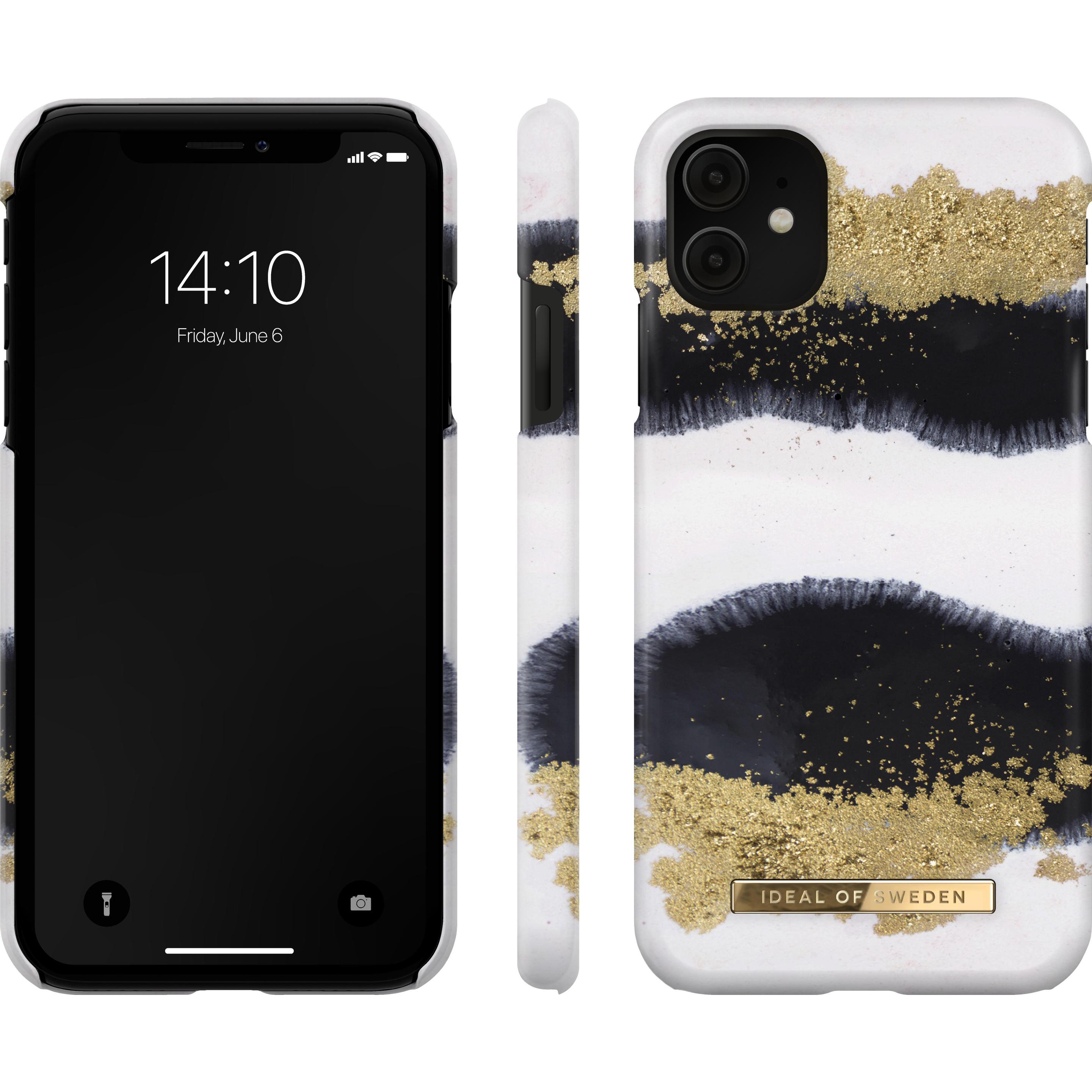 iDeal Of Sweden Gleaming Licorice (Apple iPhone 11), Smartphone Hülle, Schwarz, Weiss, Gold