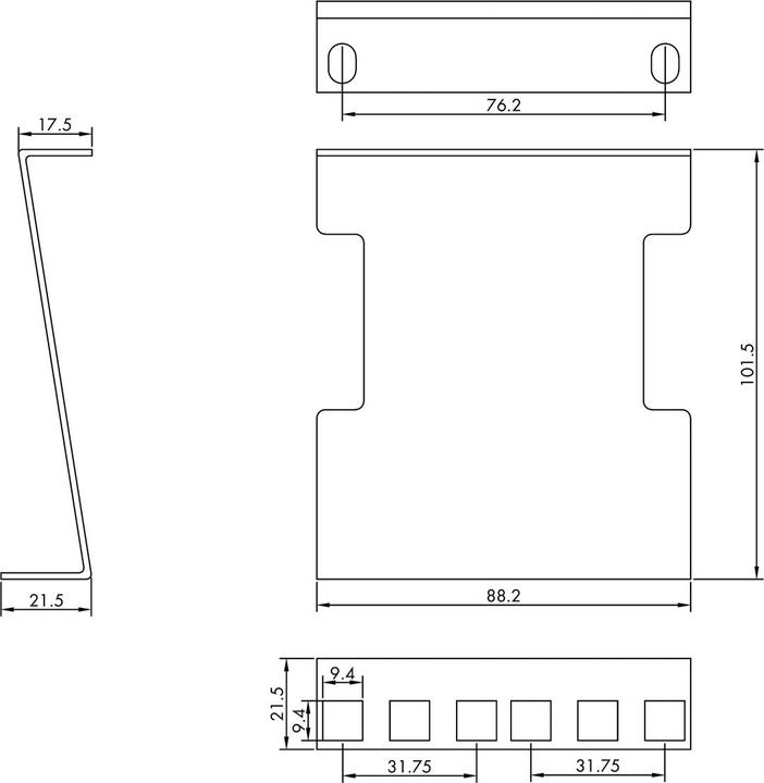 Actual product image Value 19"-Schrank Tiefenerweiterung 101,5mm, 2HE