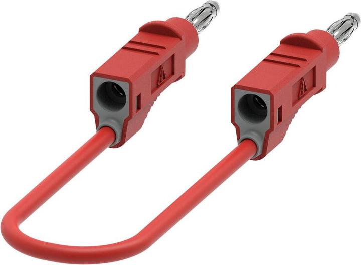 Actual product image Electro PJP 2117-CD1-200R Measuring cable (banana plug - banana plug) 2.00 m R