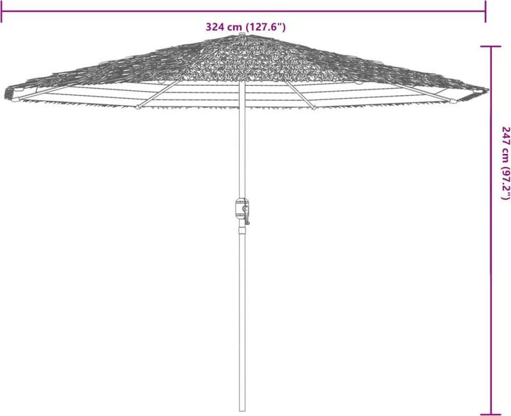 Image du produit vidaXL Sonnenschirm (3.24 m)