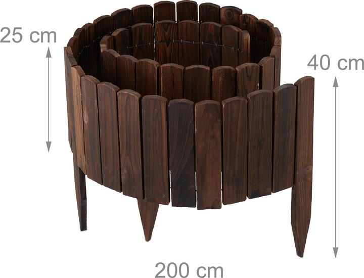 Actual product image Relaxdays Lawn Edging (200 cm)