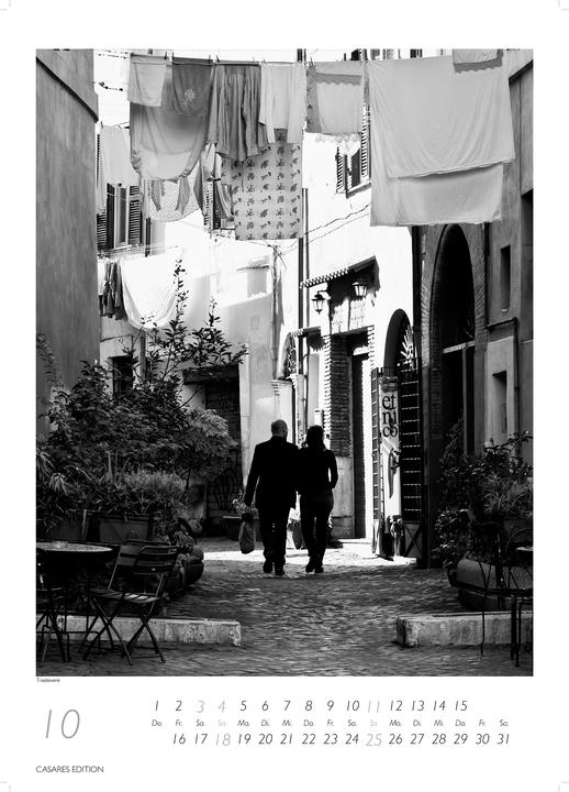 Produktbild Rom schwarz-weiss 2026 S 29x21cm (29 x 21 cm)