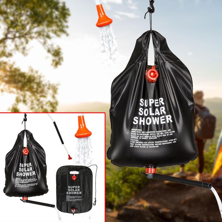 Ootb Douche de camping noire pour env. 10 litres
