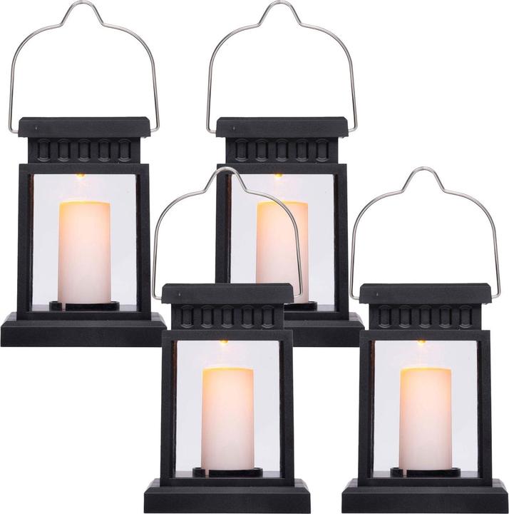 Produktbild Grundig Solarlaterne mit Kerzenschein-Effekt, 4er-Set (4 x)