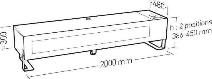 Actual product image Erard 37011 (200 x 48 x 45 cm)