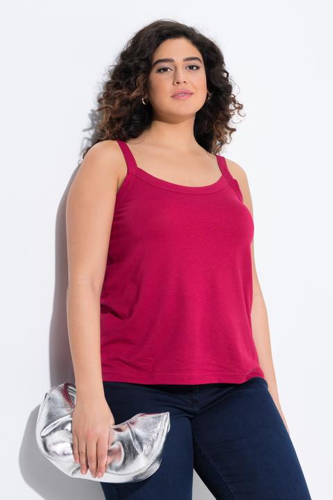 Immagine prodotto Ulla Popken Top smanicato con modal, scollo rotondo e spalline sottili (54)