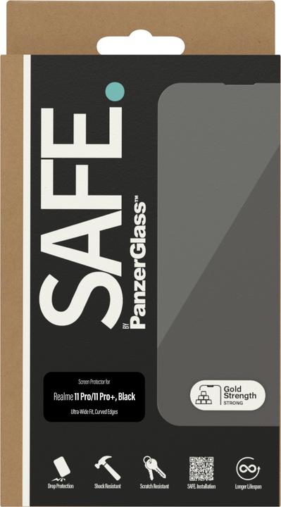 Image du produit PanzerGlass SAFE by Protection d'écran Realme 11 Pro / 11 Pro+ Ultra-Wide Fit czarny/black SAFE955 (1 pcs, Realme 11 Pro, Realme 11 Pro+)