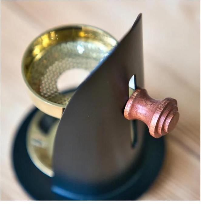 Actual product image Crottendorfer CRO2048 - Incense burner made of black brass, height adjustable