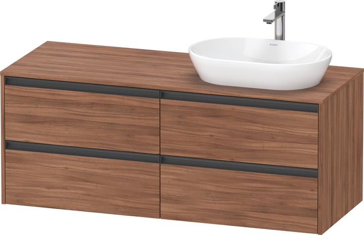 Duravit Ketho.2 Waschtischunterbau, Beckenausschnitt rechts, 1400x568x550mm, K24898R