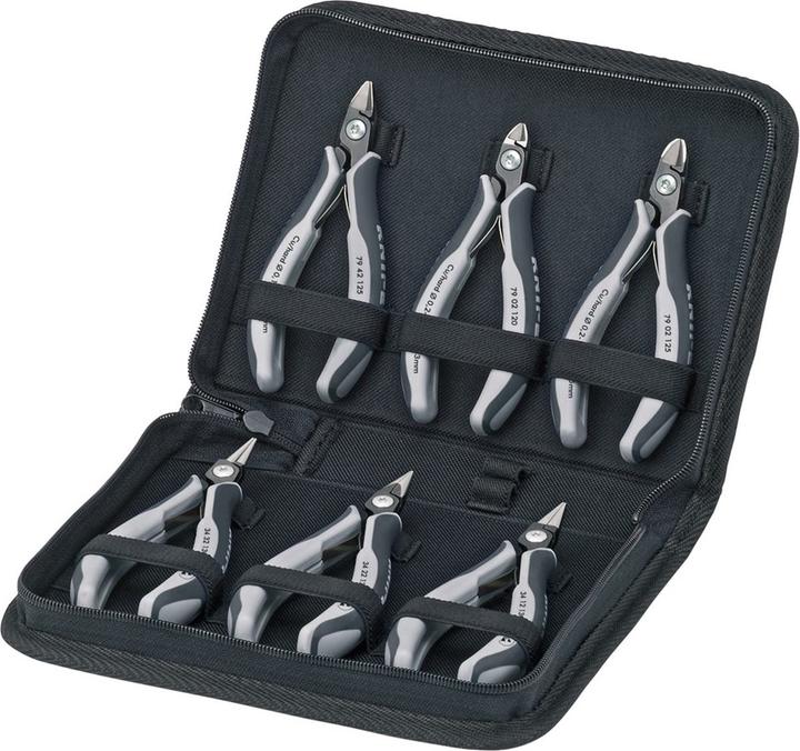 Productafbeelding Knipex Elektronicatangset met gereedschap voor het werken aan elektronische componenten 00 20 16 P ESD (215 mm)