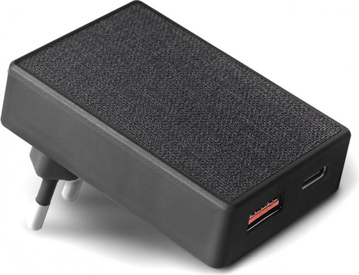 Uniq Votre Slim Duo 1x USB-A 1x USB-C 3 A Ladegerät (359BLK) (20 W, 1 Port)