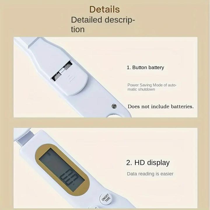 Actual product image ASMI Digital measuring spoon, spoon scales, 0.1 - 500 g