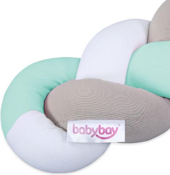 Produktbild Babybay Nestchenschlange geflochten für alle Modelle weiss/beige/mint