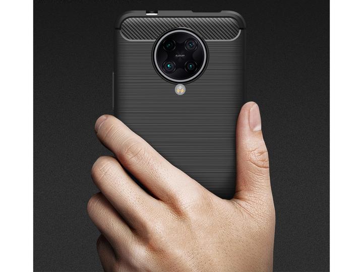 Produktbild Screenguard Xiaomi Poco F2 Pro Hülle Carbon Brushed Soft TPU (Xiaomi Poco F2 Pro)