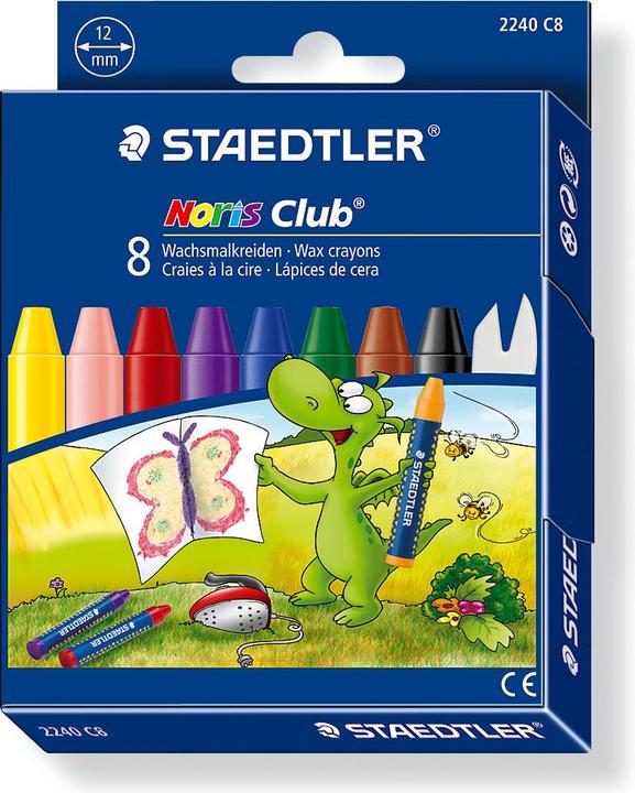 Produktbild Magni Wachsmalkreiden Noris Club 8er (8 x)