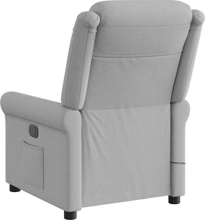 Actual product image vidaXL Massage chair electric cloud grey fabric