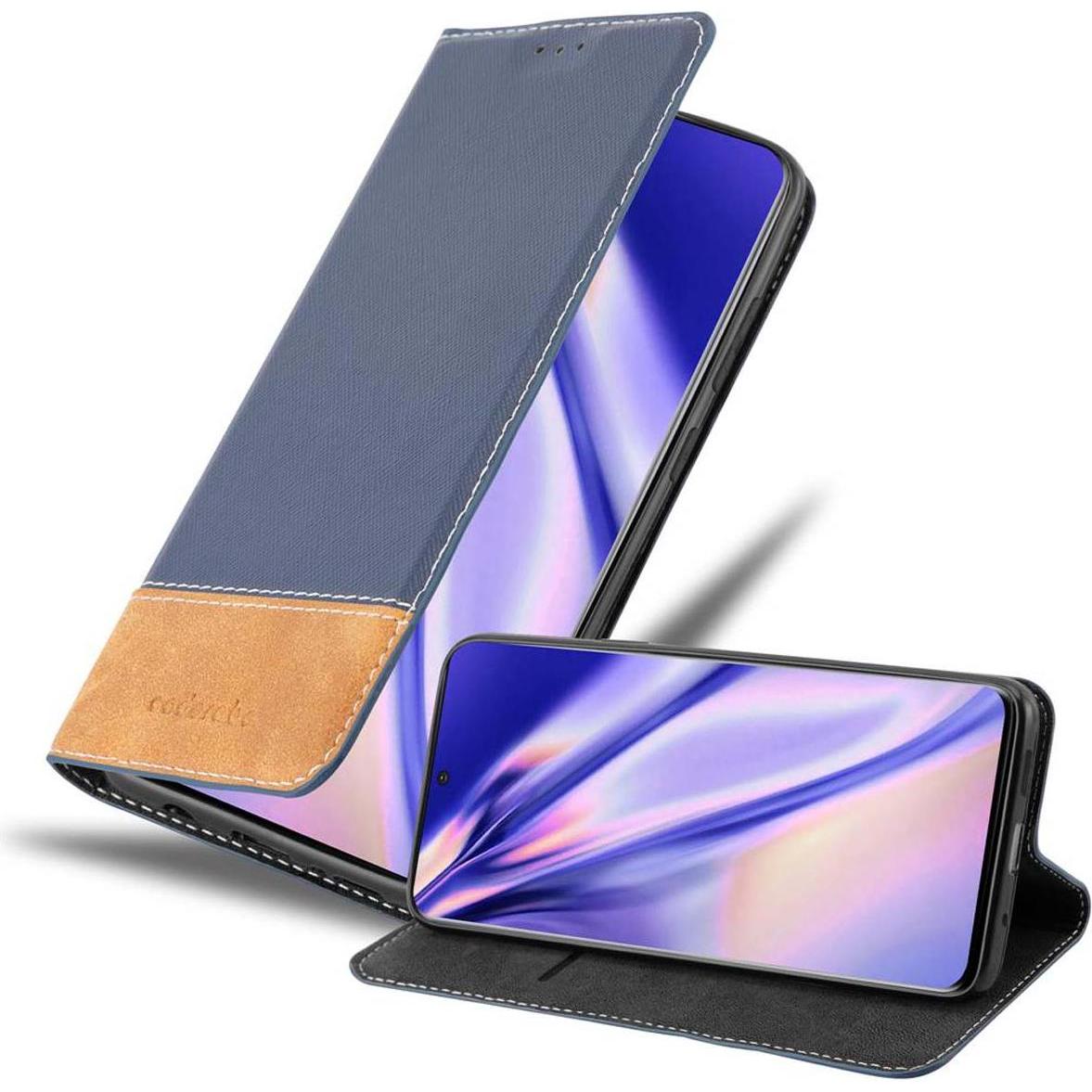 Cadorabo Book X-Wallet Cover (Samsung Galaxy S20 Ultra), Smartphone Hülle, Blau