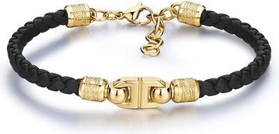 Produktbild Brosway Elegant Men's Bracelet Made Of Black Leather Knocker Bkc20 (Leder)