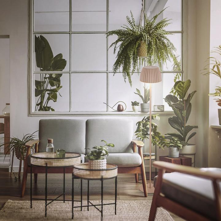 Image du produit Briloner Brilo unplugged RIFFLE Akku LED Stehleuchte mit Lichtkante -Beige (400 lm)