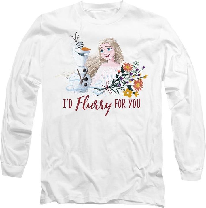 Produktbild Disney Frozen I'd Flurry For You TShirt Valentinstag (L)