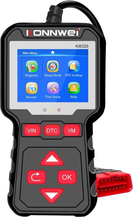 Actual product image Konnwei Diagnostic measuring device, KW320 OBD2 scanner