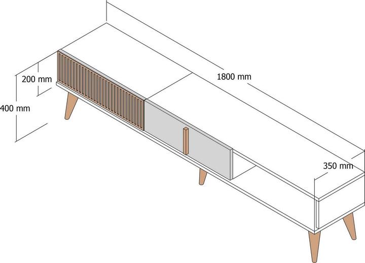 Actual product image Mid.You Milan (180 x 40 x 35 cm)