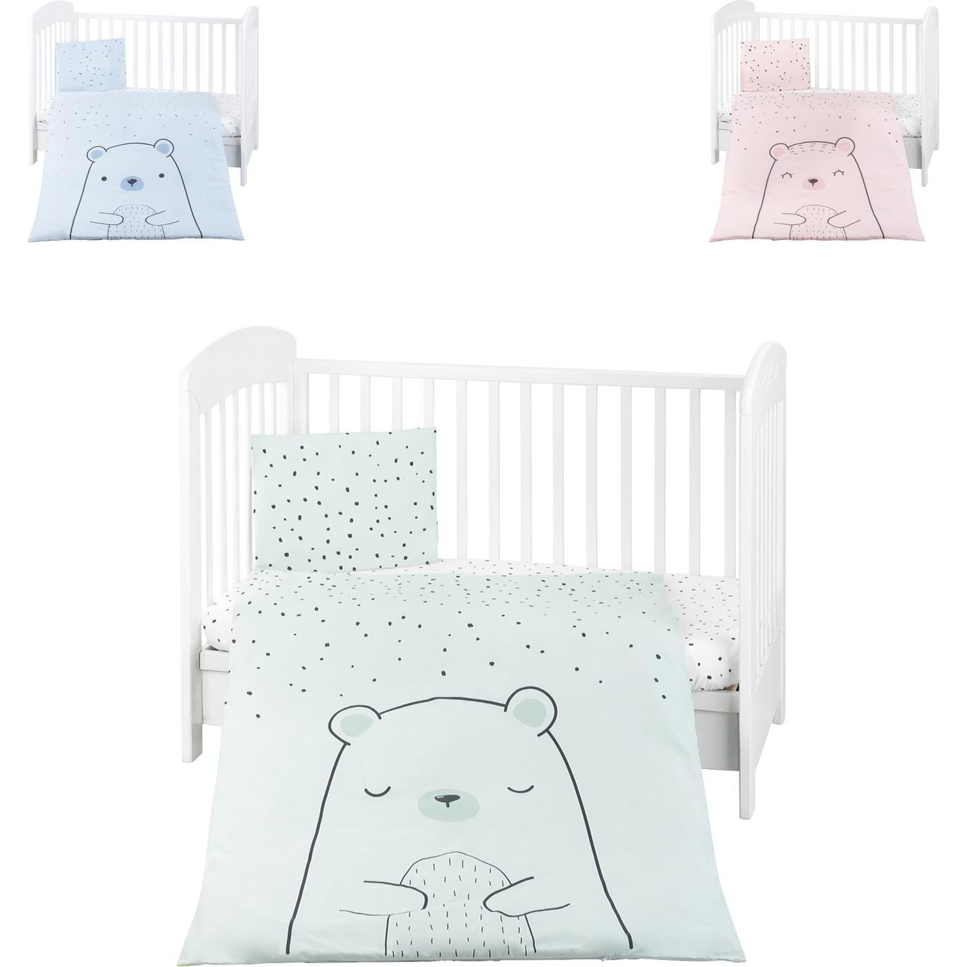 Kikkaboo, Kinderbettwäsche, Bettwäsche Bär 5-tlg 135 x 95