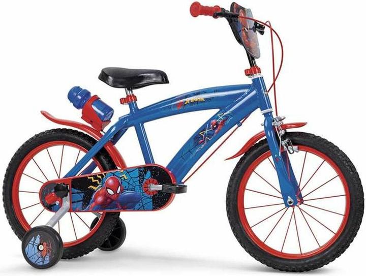 Spiderman Kinderfiets Spider-Man Huffy Blauw Rood 16"