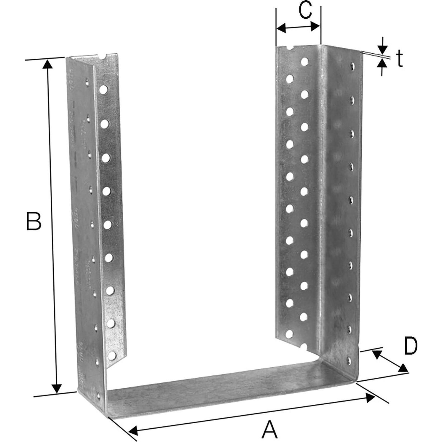 Simpson Sst, Baubeschläge + Holzverbinder, Balkenschuhe BSDI 200/200 (Balkenschuh, 1 Stk.)