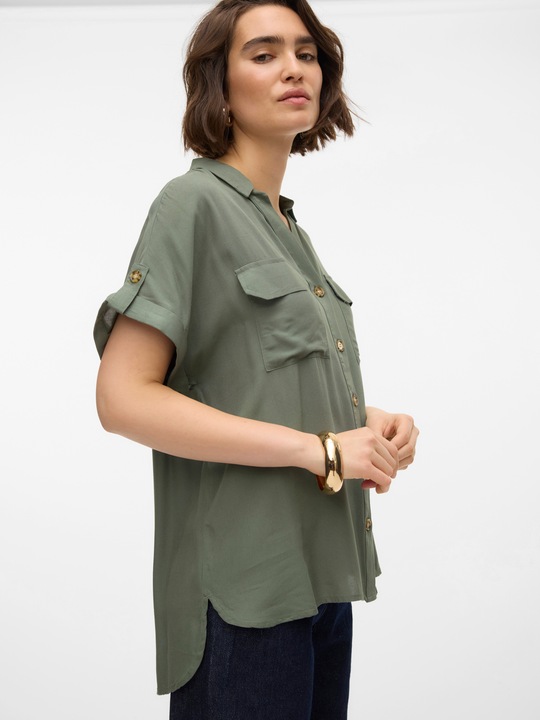 Actual product image Vero Moda Vmbumpy Ss Shirt Wvn Ga Noos (S)