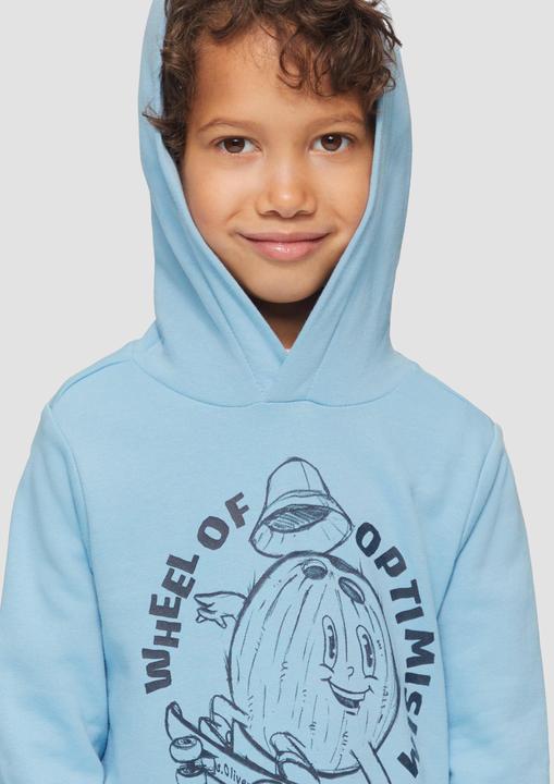 Produktbild S.Oliver Sweatshirt Oversized Hoodie mit Frontprint (116, 122)