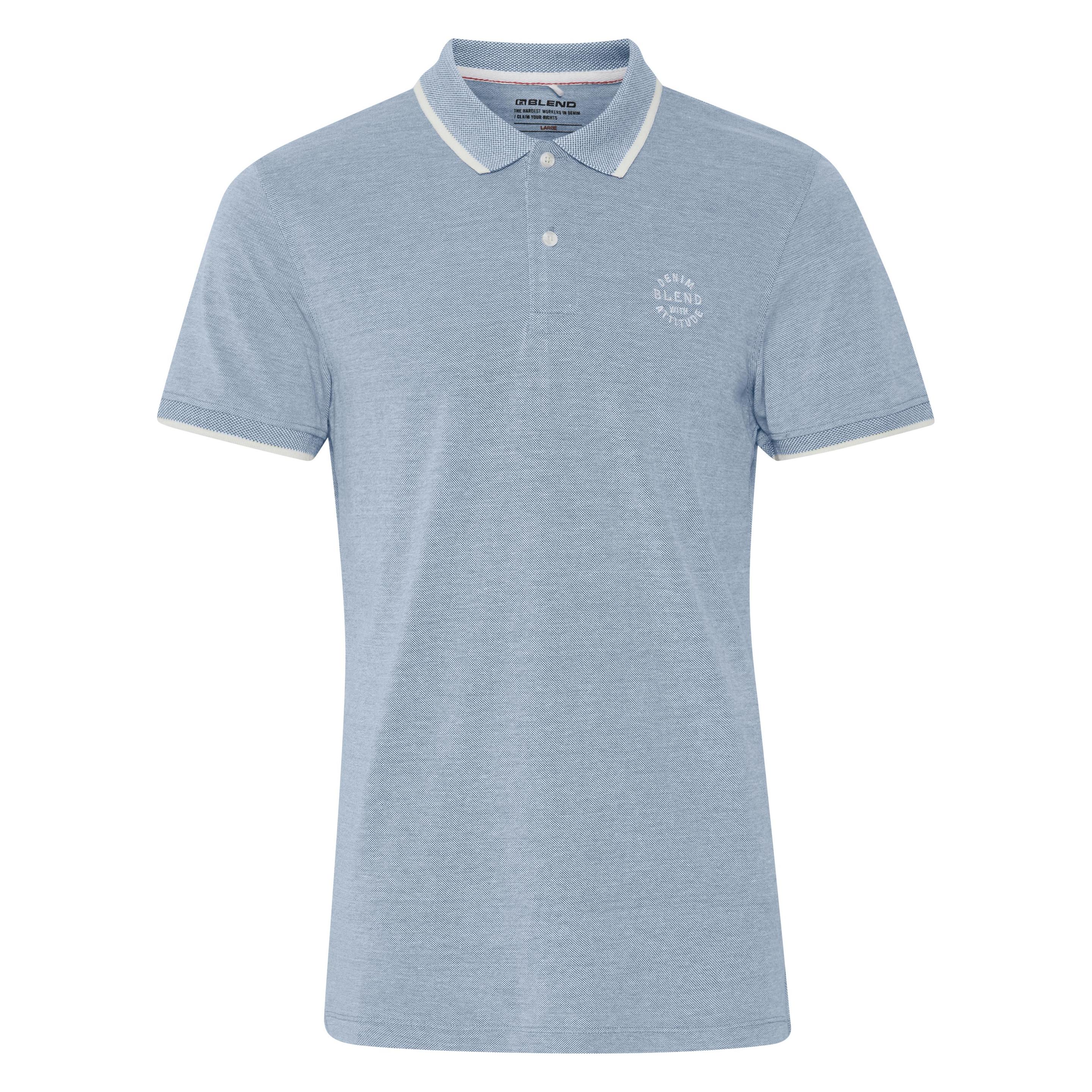 Blend, Herren, Shirts, Bhbhnate Poloshirt 20708180, Blau, (S)