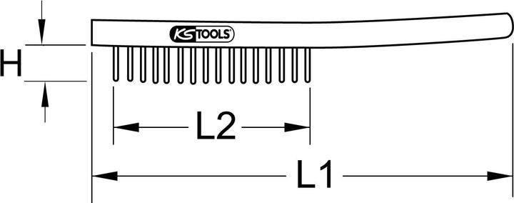 Productafbeelding KS Tools BRONZEplus bougieborstel (22.50 cm)