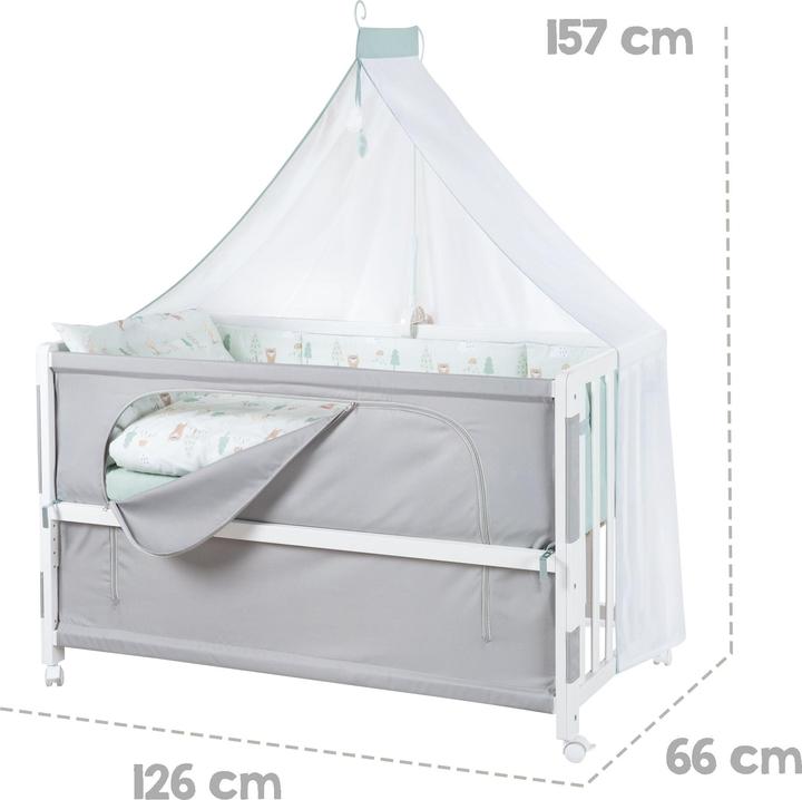 Actual product image Roba Room Bed, 60x120cm Woodland Buddies (60 x 120 cm)