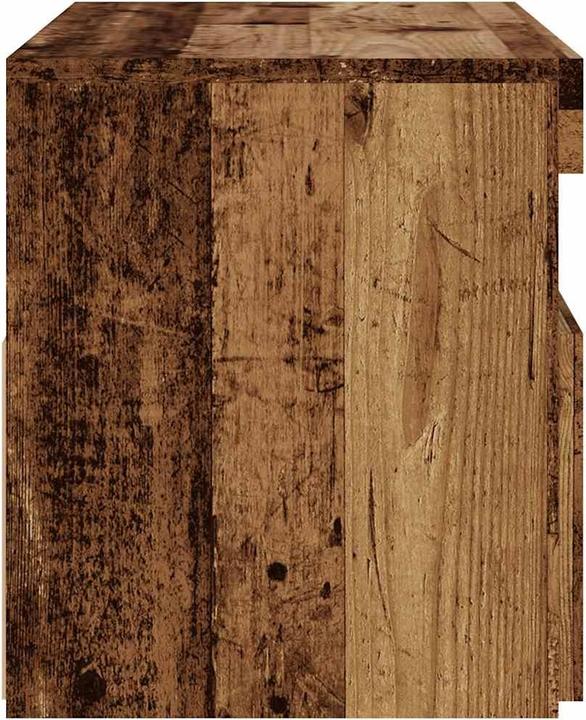 Image du produit vidaXL TV Schrank Lowboard Fernsehschrank Fernsehtisch mit LED Altholz-Optik (75 x 35 x 40 cm)